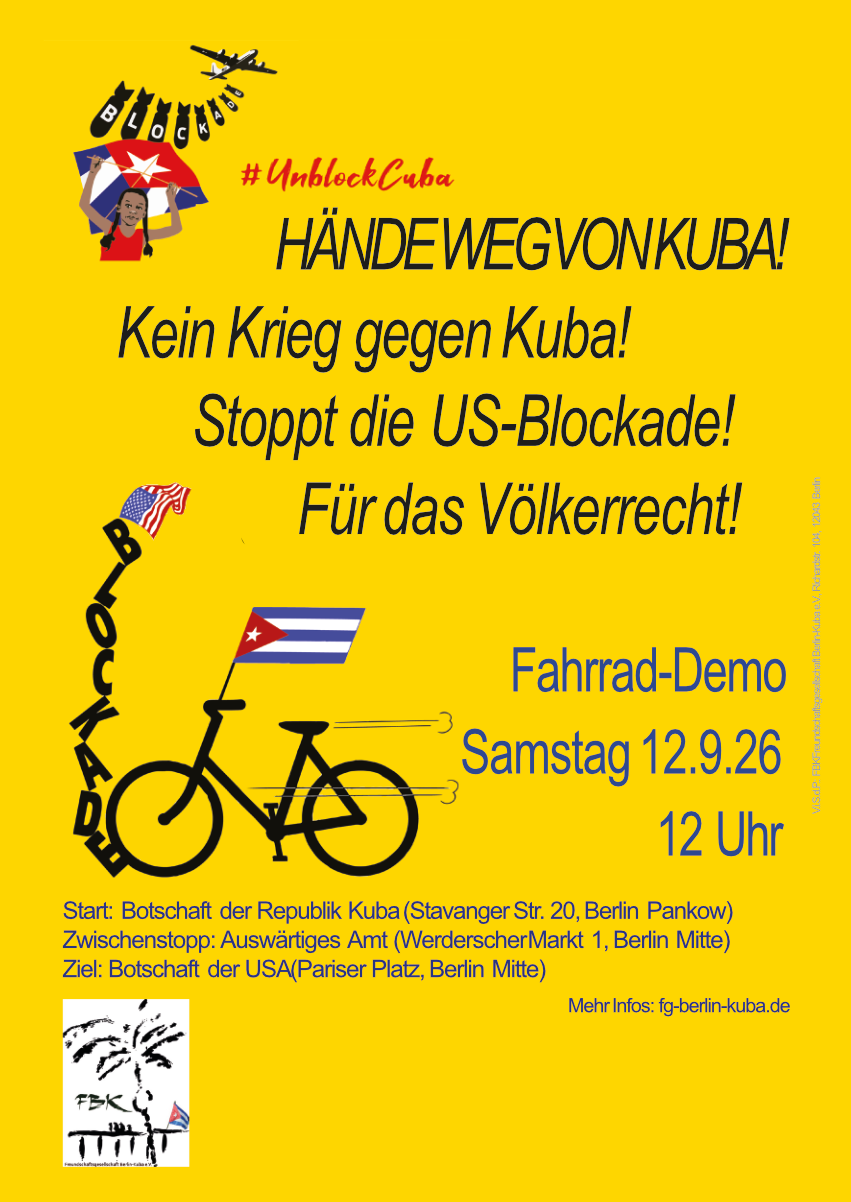 Fahrrad-Demo Samstag 12.9.26 12 Uhr