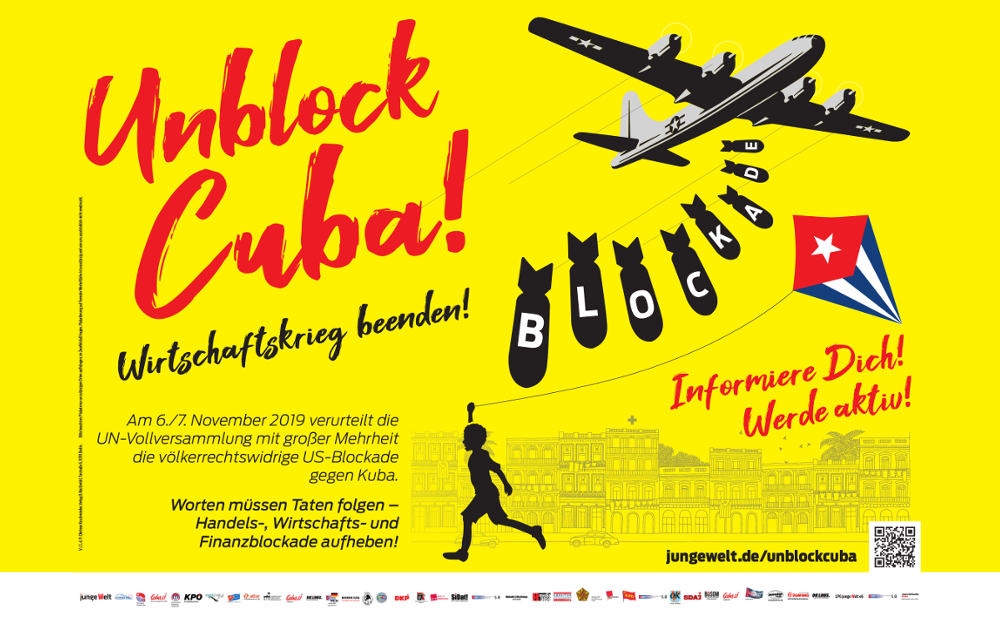 Unblock Kuba Kampagnenplakat