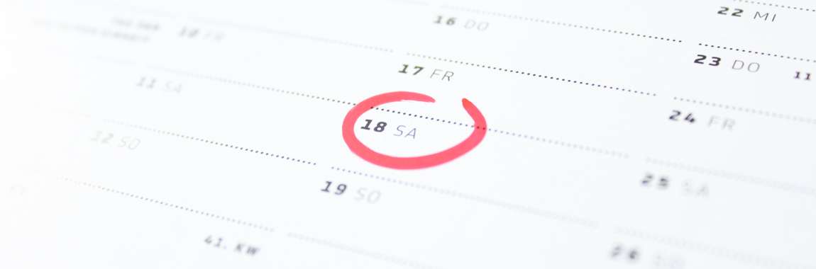 Symbolbild eines Kalenderblatts